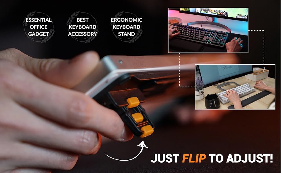 adjustable heights computer keyboard stand