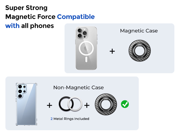 Phone Ring Holder Grip for MagSafe