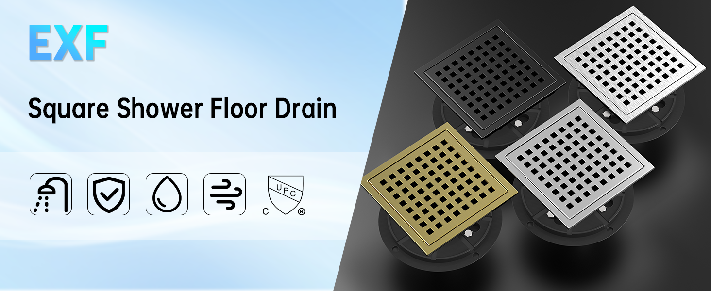 EXF shower drain 6 inch