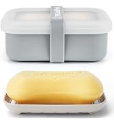 Compact Leakproof Travel Soap Case with Lid & Silicone Strap - Portable Draining Soap Bar Holder ...