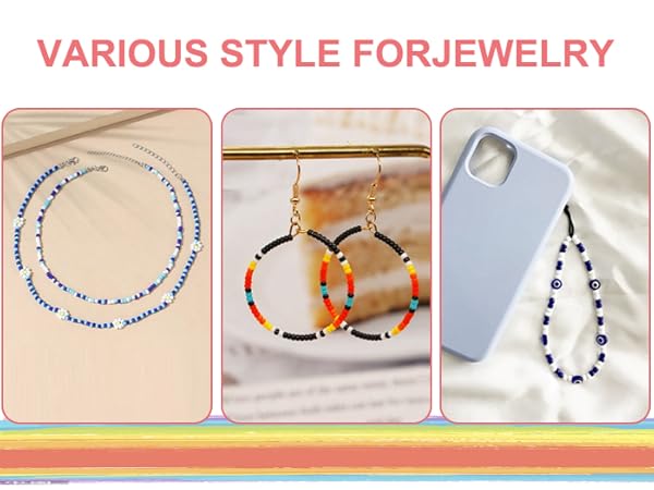 Glass Seed Beads for Jewelry Making Kit, Small Beads Friendship Bracelets Making Kits