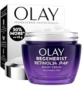 Olay Retinol Night Cream for Women, MAX, Anti-Aging Face Mousturizer, Fragrance-Free, Non Greasy ...