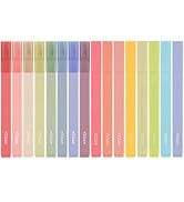 YISAN Highlighters Assorted Colors No Bleed,Book Pastel Highlighters Bible Pens,Soft Tip for Jour...