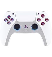 eXtremeRate 7 Colors 9 Modes Luminated Dpad Thumbsticks Share Home Face Buttons for PS5 Controlle...