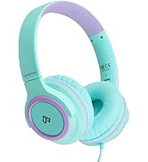INFURTURE Kids Headphones Wired with Volume Limiter, Over Ear Safe Sound Headset with HD Mic, 94d...