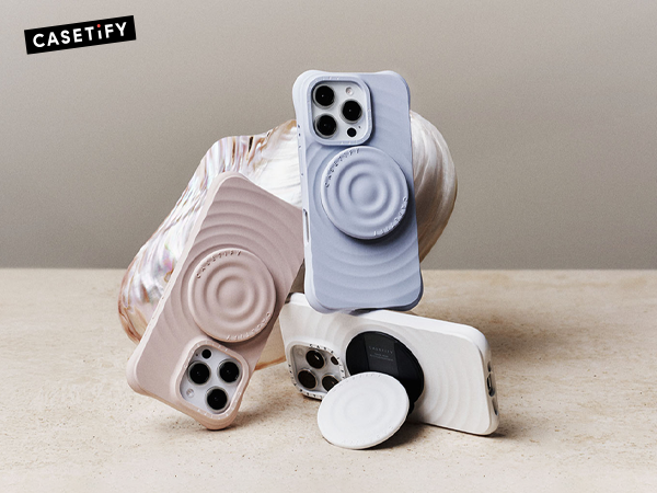 CASETiFY Snappy Ripple Grip Stand Compatible with Magsafe