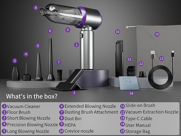 Arify Pro Car Vacuum cordless vacuum cleaner mini car vacuum handheld vacuum cordless portable