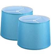 PATIKIL Lamp shades for Table Lamps Set of 2, 11.4" Top x 12.6" Bottom x 9.8" High Drum Lamp shad...