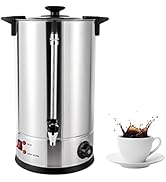 120 Cups Stainless Steel Coffee Urn Commercial Extra Large Hot Water Urn 15L/3.96gal Large Capaci...