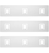 Lsnisni 3 Pack Shower Caddy Adhesive Replacement, Waterproof Shower Shelf Adhesive Strips, Strong...