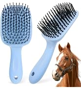 Histotree Blue Horse Mane&Tail Comb Horse Grooming Brush 8.62in/21.9cm | Flexible Nylon Pin Comb,...