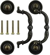 BDS-HOME 2pack 3" Hole Center Bronze Vintage Pulls Handles Antique Decorative Drawer Knobs Pulls ...