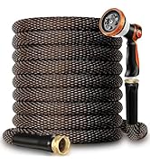 Garden Hose 100FT - 600PSI High Pressure, Kink-Free & Lightweight, Abrasion Resistant Water Hose ...
