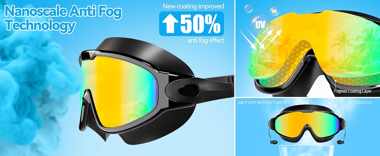 anti fog swim goggles