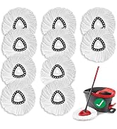 10 PCS Spin Mop Replacement Head for Ocedar,100% Microfiber Mop Heads Replacements with Cedar Mop...