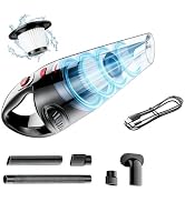 YFIXQNSU Powerful Portable Handheld Vacuum Cleaner - Small Cordless Vacuum Hand Held Lightweight ...