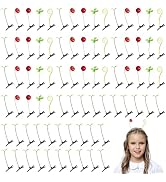 80 Pcs Bean Sprout Hair Clips Set - Cute plant hair clips Collection with Futaba, Clover, and Cur...