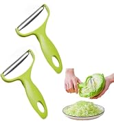 2Pcs Green Cabbage Shredder,Vegetable Cutter Slicer,Stainless Steel Fruit Vegetable Potato Peeler...