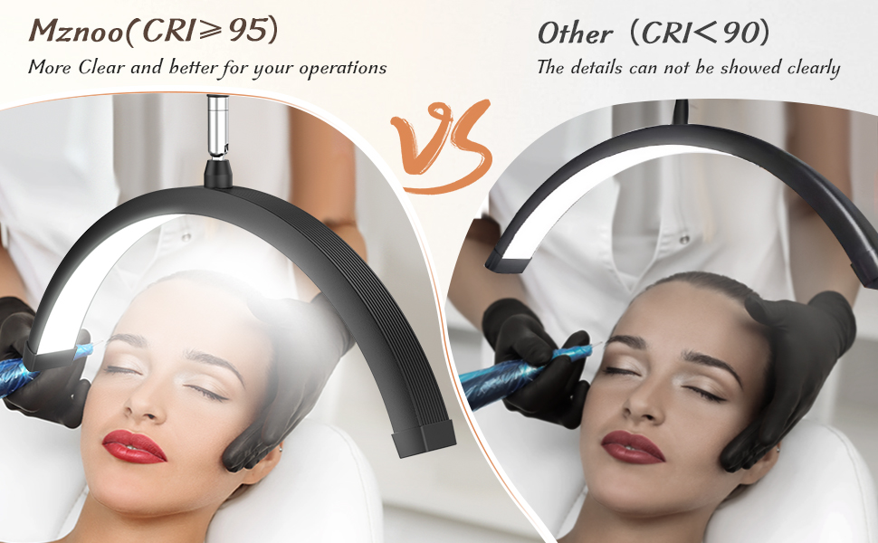 high color rendering index, much clear and better for oprations.
