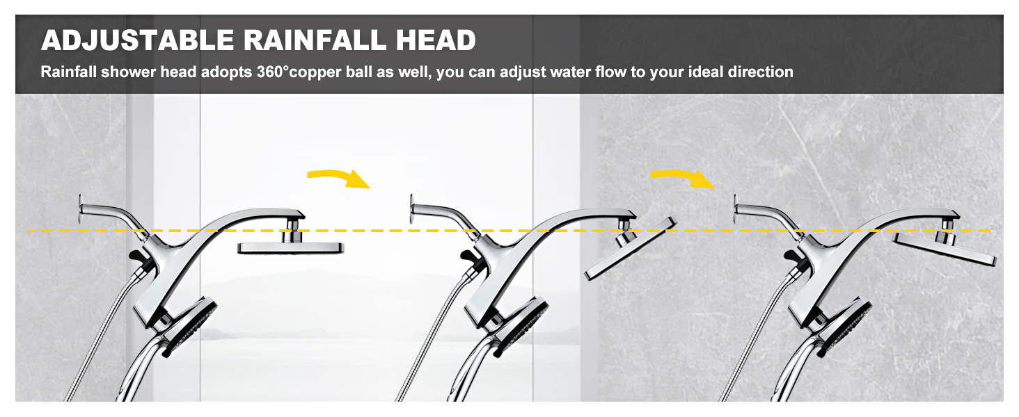 large shower head