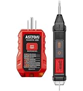 AstroAI Electrical Test Kit ETK2, Non-Contact Voltage Tester Pen & GFCI Outlet Tester, Home Tool ...