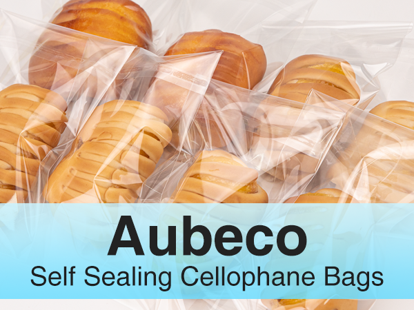 Aubeco Self Sealing Cellophane Bags