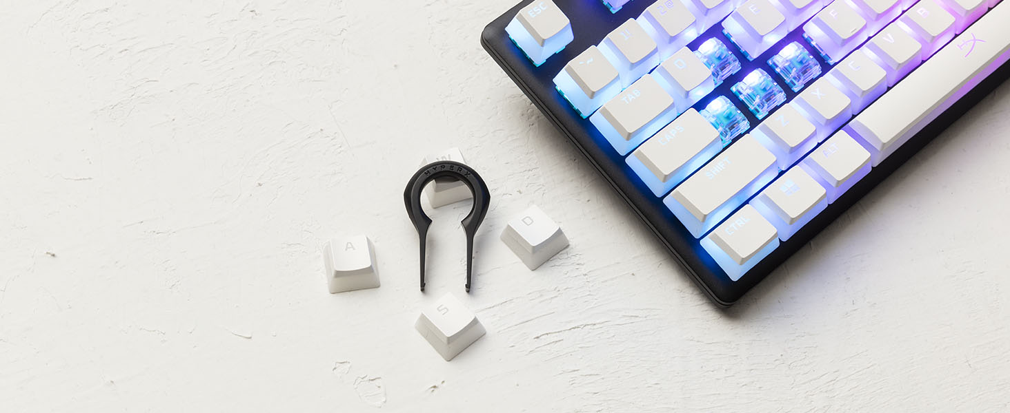 Stylish keycap removal tool included