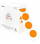 PARLAIM 3/4 Inch Round Permanent Adhesive Color-Code Dot Stickers,1000 Stickers Roll dots Label D...