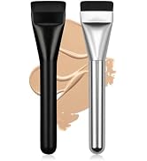BEAUTYFACTOR 2Pcs Flat Foundation Brush,Face Mask Brush Makeup Spatula Facial Brush for Liquid Fo...