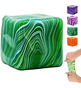 Squishies Stress Cube Toys,Adults Squishies Anxiety Relief Maltose Ball,Large Veined Ice Cube Squ...