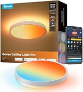 Govee Smart Ceiling Light Pro 18 Inch 4800LM, RGBIC LED Ceiling Light Fixture, Flush Mount Light ...