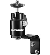 RAYWOWO E Shape Adjustable Metal Camera Wall Mount,Speaker Wall Mount, with 1/4" Screw, 5/8" Stud...