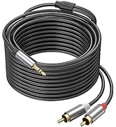 Ubramac 3.5mm to RCA Cable,16FT RCA Male to Aux Audio Adapter HiFi Sound Headphone Jack Adapter M...