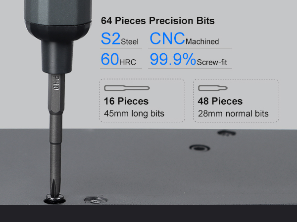 electronic screwdriver set light
