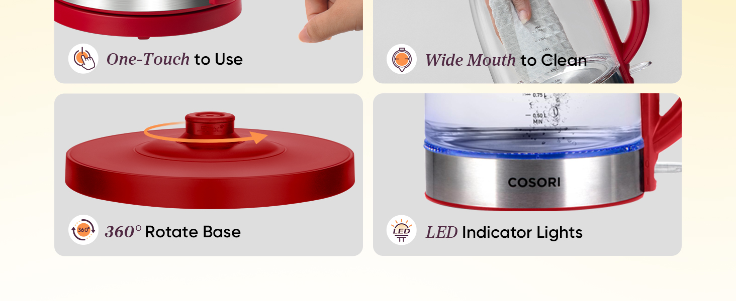 convenient design makes brewing easy