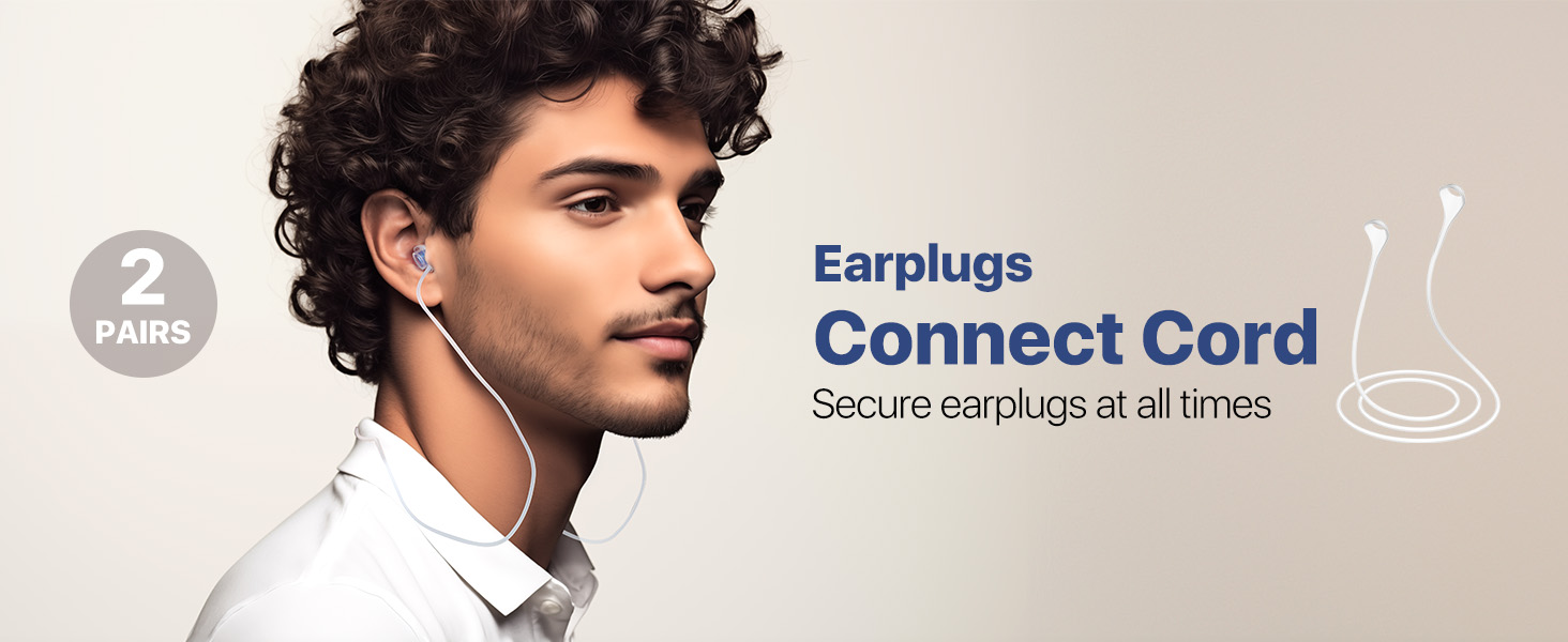 earplugs connector cord for loop earplugs quiet