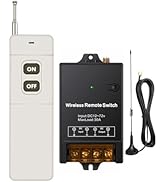dstfuy Wireless Remote Switch 12V,Controller with Feedback Function,1500M Long Distance,DC 12V/24...