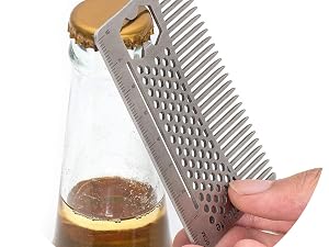 AhfuLife Metal Hair&Beard Comb