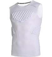 COOLOMG Adult Baseball Softball Chest Protector Padded Compression Shirt Rib Heart Sternum Guard ...