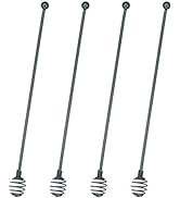 Coffee Stir Sticks,BURLIHOME Specialty Spoons Stainless Steel Spherical Mixing Spoon Solid/Hollow...
