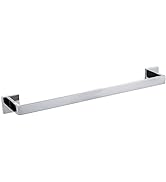 TQKAG Single Towel Bar Chrome 23.6 Inch Bathroom Towel Rod Stainless Steel Wall Mounted Bath Towe...