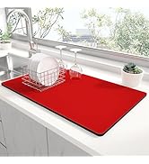 Rnivvi Dish Drying Mat for Kitchen Counter, 12 x 19