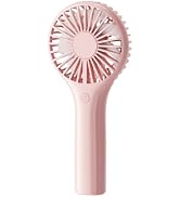 TriPole Portable Mini Handheld Fan, Rechargeable Small Personal Eyelash Fan | Pink Battery Operat...