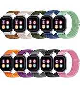 QHBAMD 10 Pack Compatible for Gizmo Watch 3 2 1/Gabb Watch 3 2 1/SyncUP Nylon Watch Band - Slider...