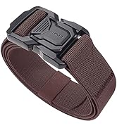 JUKMO Tactical Belt for Men, Military Rigger 1.5" Nylon Web Work Belt with Quick Release Heavy Du...