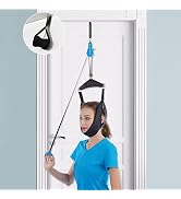 Cervical Neck Traction Device for Home Use, Portable Neck Stretcher Hammock Over Door for Neck Pa...