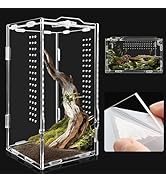 Acrylic Tarantula Enclosure, Micro Habitat Terrarium for Arboreal & Terrestrial Reptiles, Spiders...