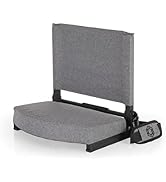 Picnic Time padded stadium seat with high density foam cushion and adjustable backrest for bleachers