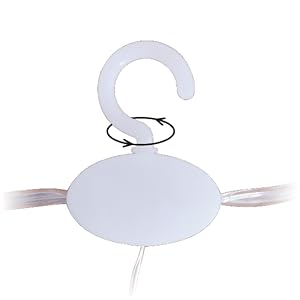 360-degree rotating hook: