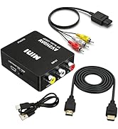 AV to HDMI Converter,RCA to HDMI Converter Support HDMI 1080P Output,Compatible with Xbox Origina...